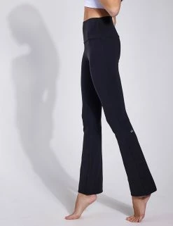 Airbrush High Waisted 7/8 Bootcut Legging - Black