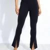 Airbrush 7/8 High Waisted Flutter Legging - Black