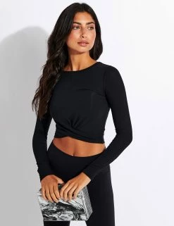 Cover Long Sleeve Top - Black