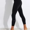High Waisted Airbrush Capri - Black