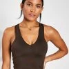 Airbrush Real Bra Tank - Espresso