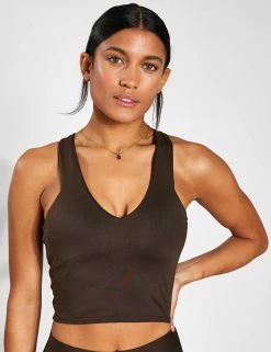 Airbrush Real Bra Tank - Espresso