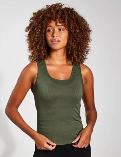 Born Eda Seamless Tank - Dark Olive