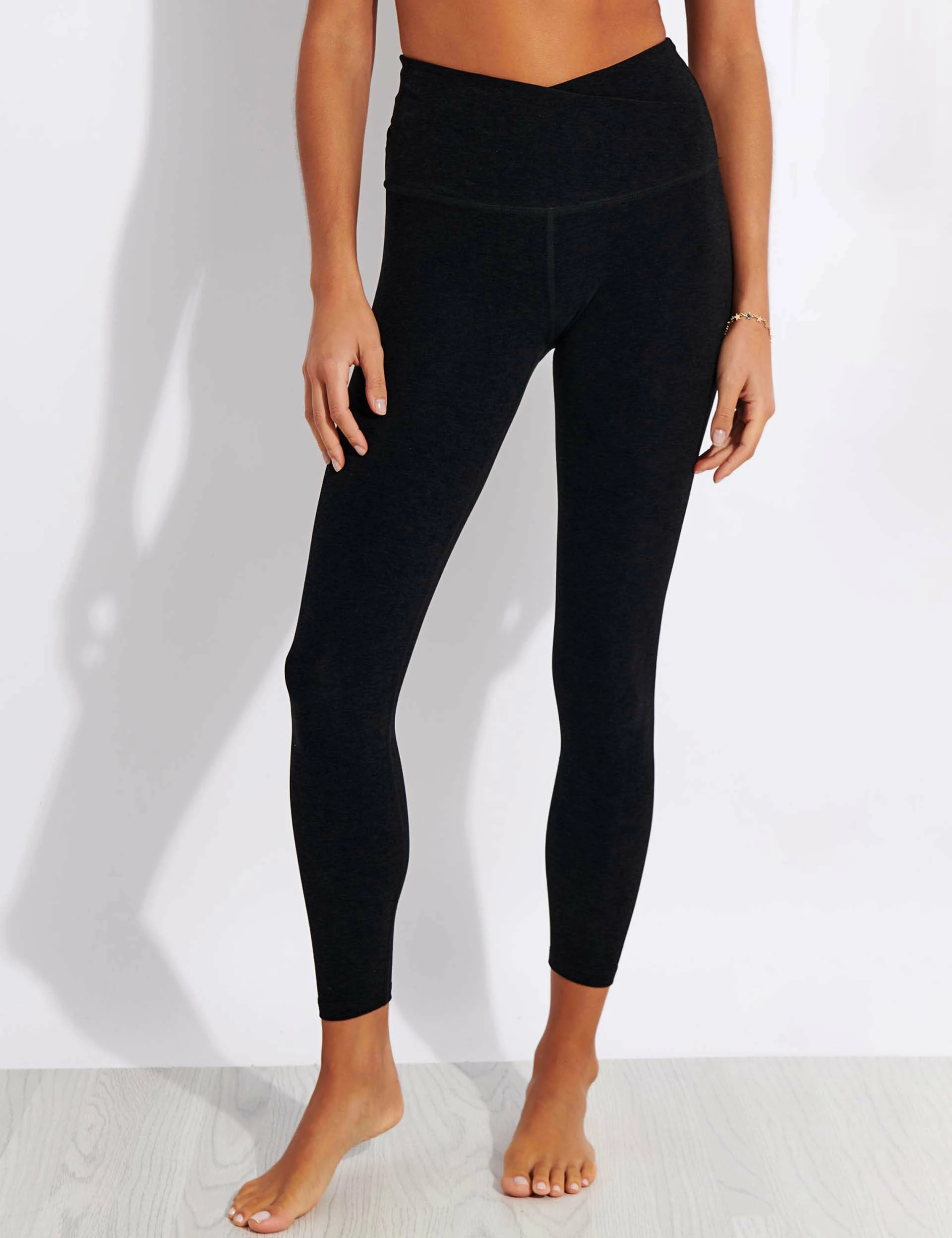 Beyond Yoga Spacedye At Your Leisure High Waisted Midi Legging - Darkest Night