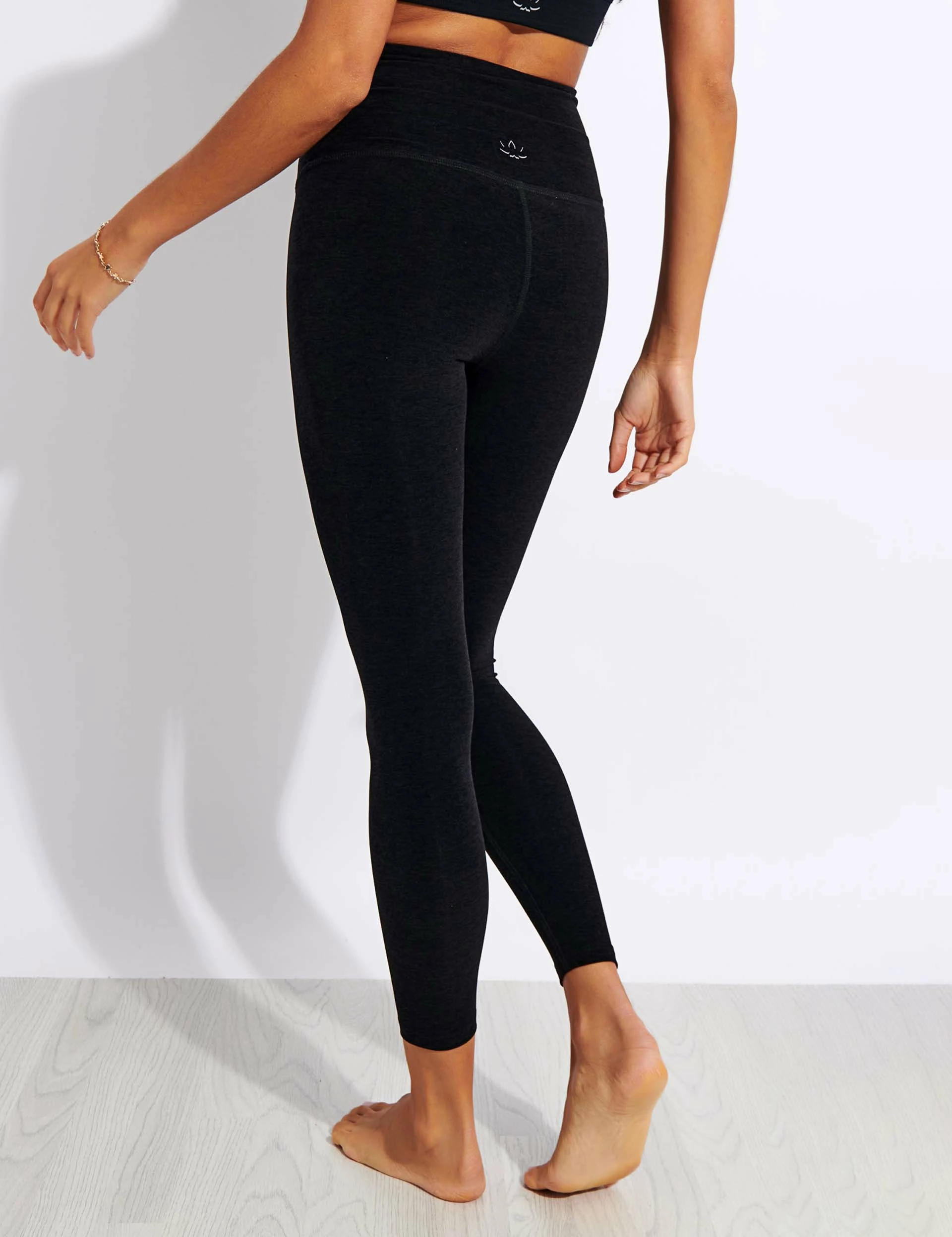 Beyond Yoga Spacedye At Your Leisure High Waisted Midi Legging - Darkest Night - Image 2