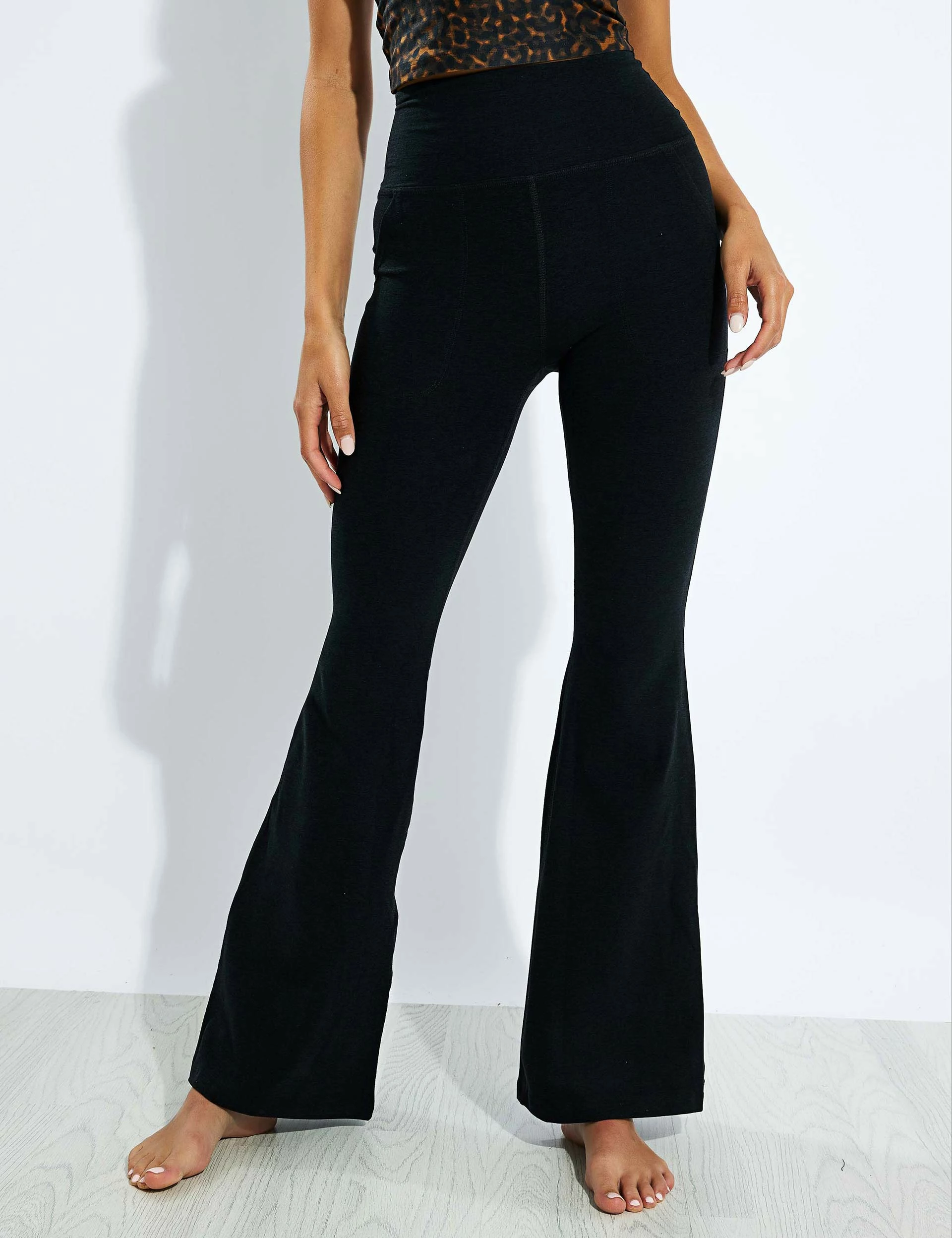 Beyond Yoga Spacedye High Waisted All Day Flare Pant - Darkest Night