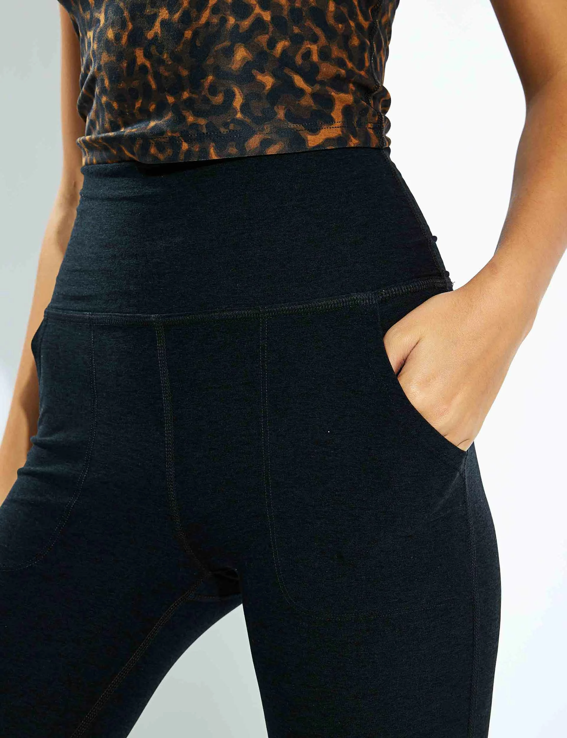 Beyond Yoga Spacedye High Waisted All Day Flare Pant - Darkest Night - Image 5