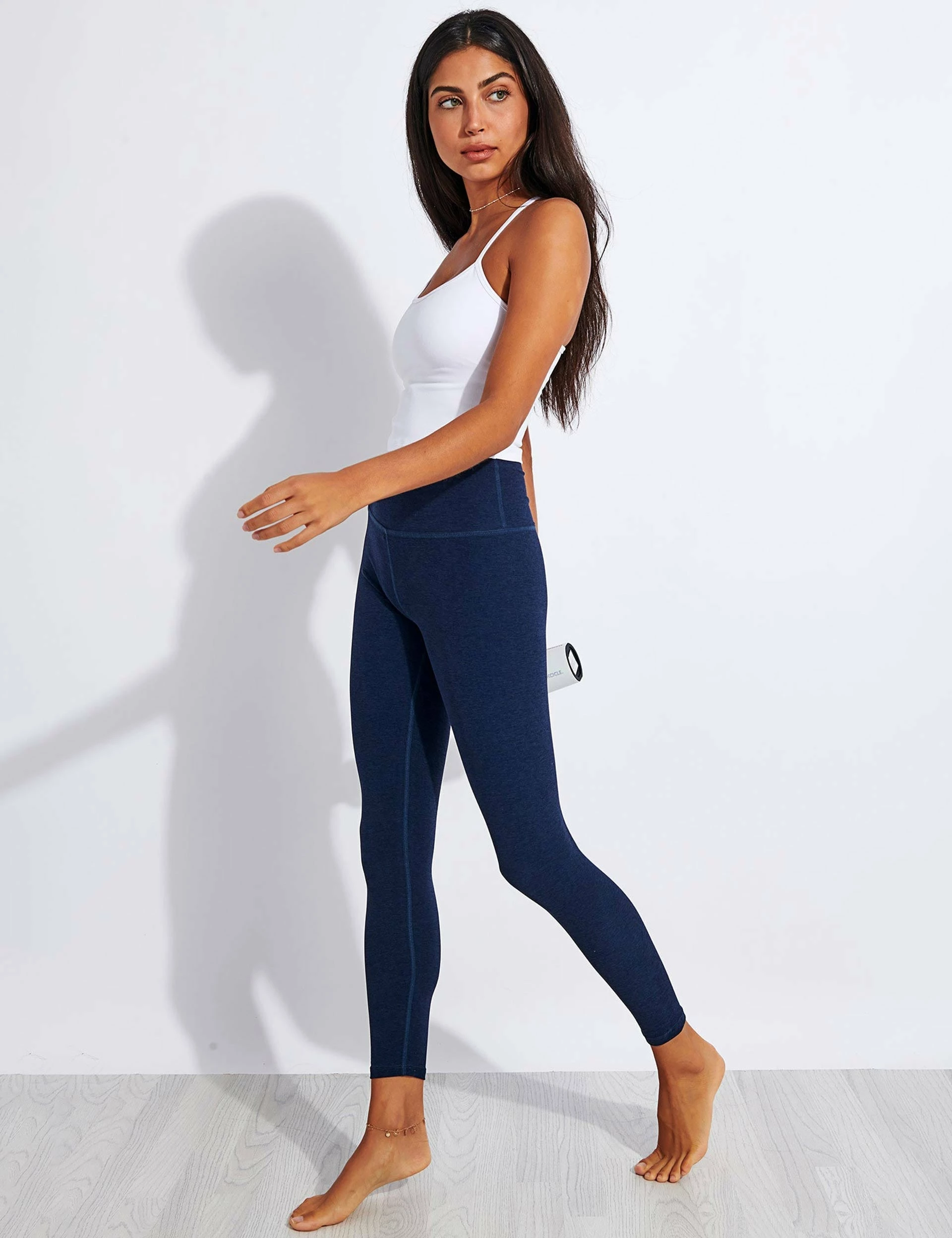 Beyond Yoga Spacedye Caught In The Midi High Waisted Legging - Nocturnal Navy - Image 2