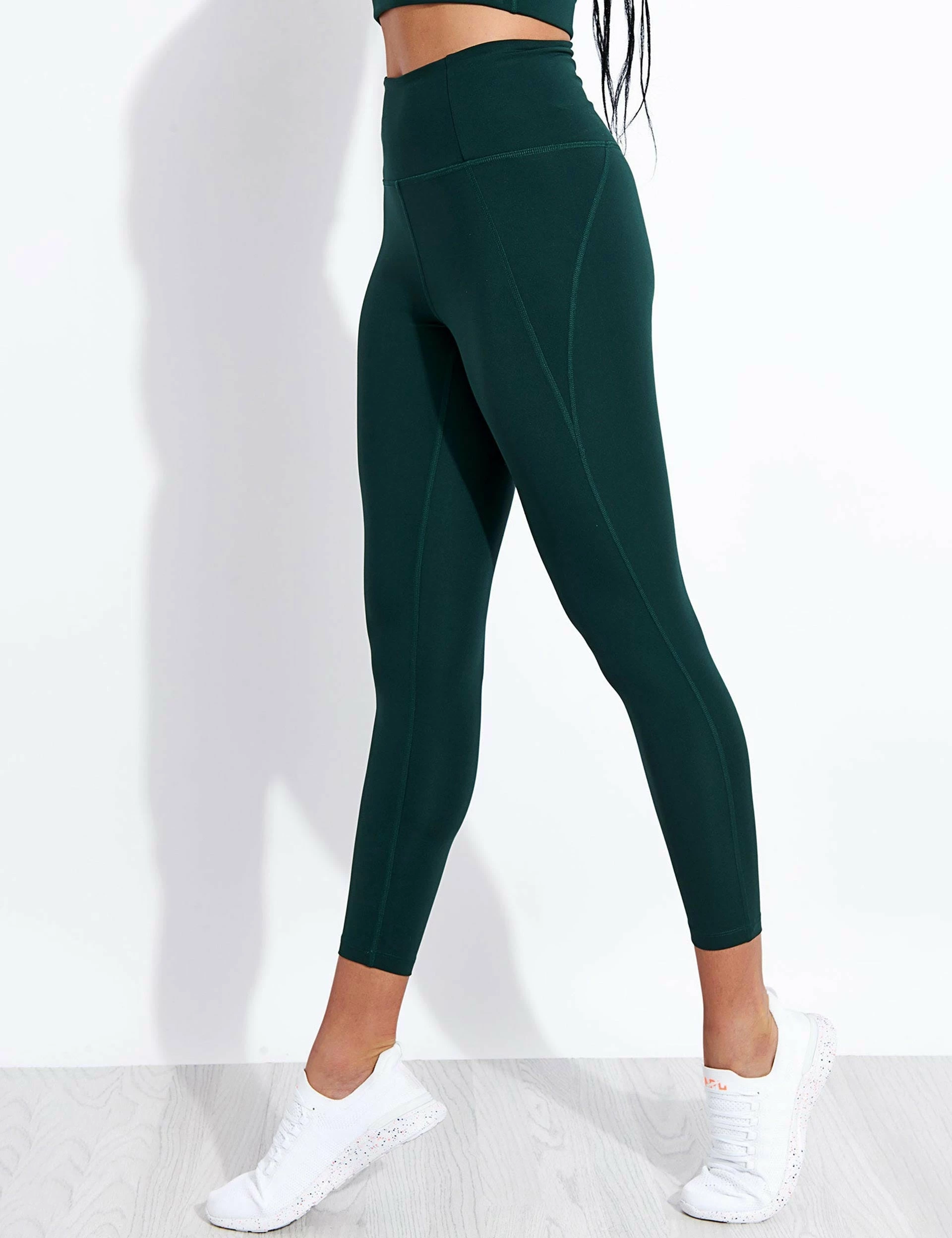 Girlfriend Collective Compressive High Waisted 7/8 Legging - Moss