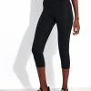 Girlfriend Collective Compressive High Waisted Capri Legging - Black