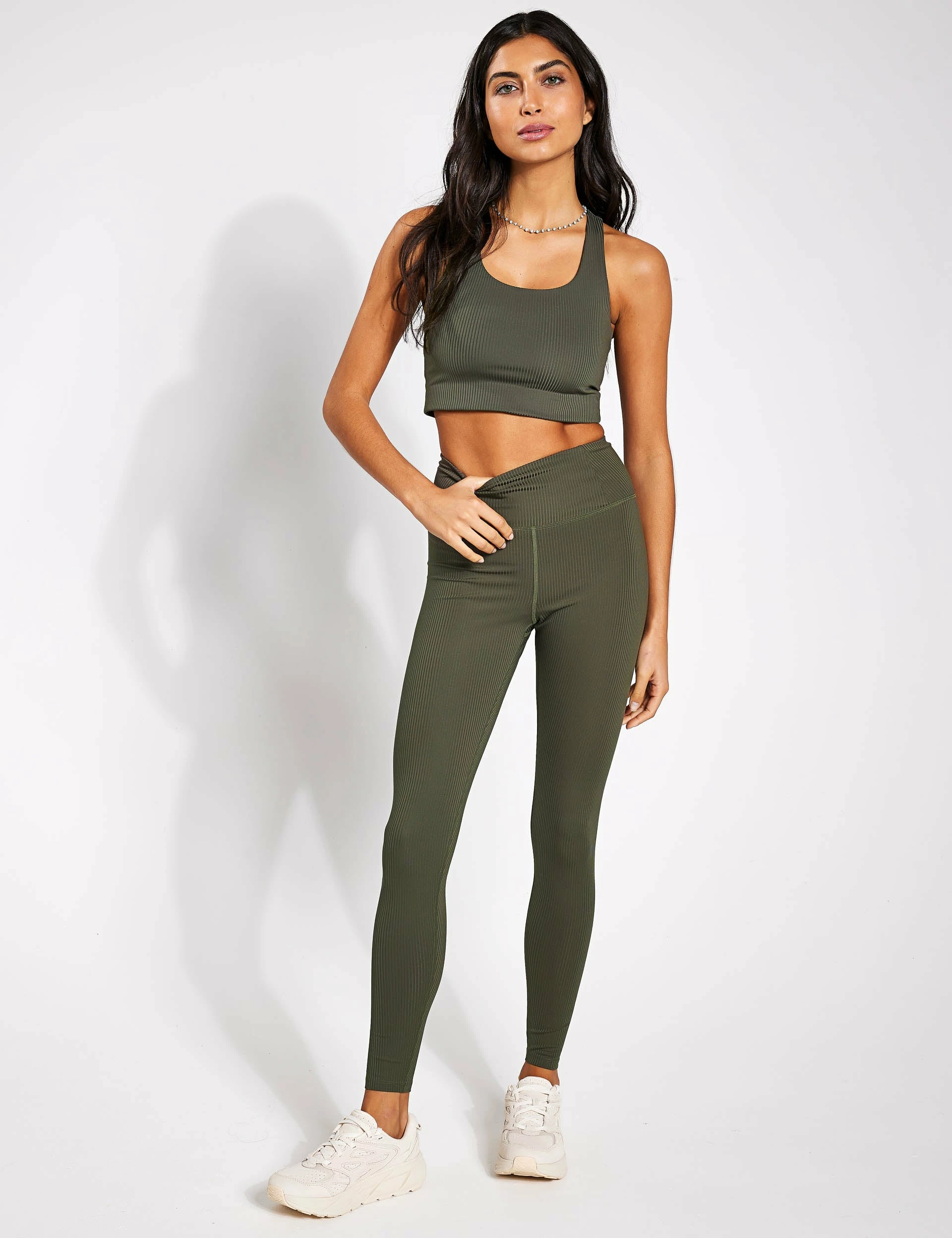 Girlfriend Collective RIB Paloma Bra - Cypress - Image 3