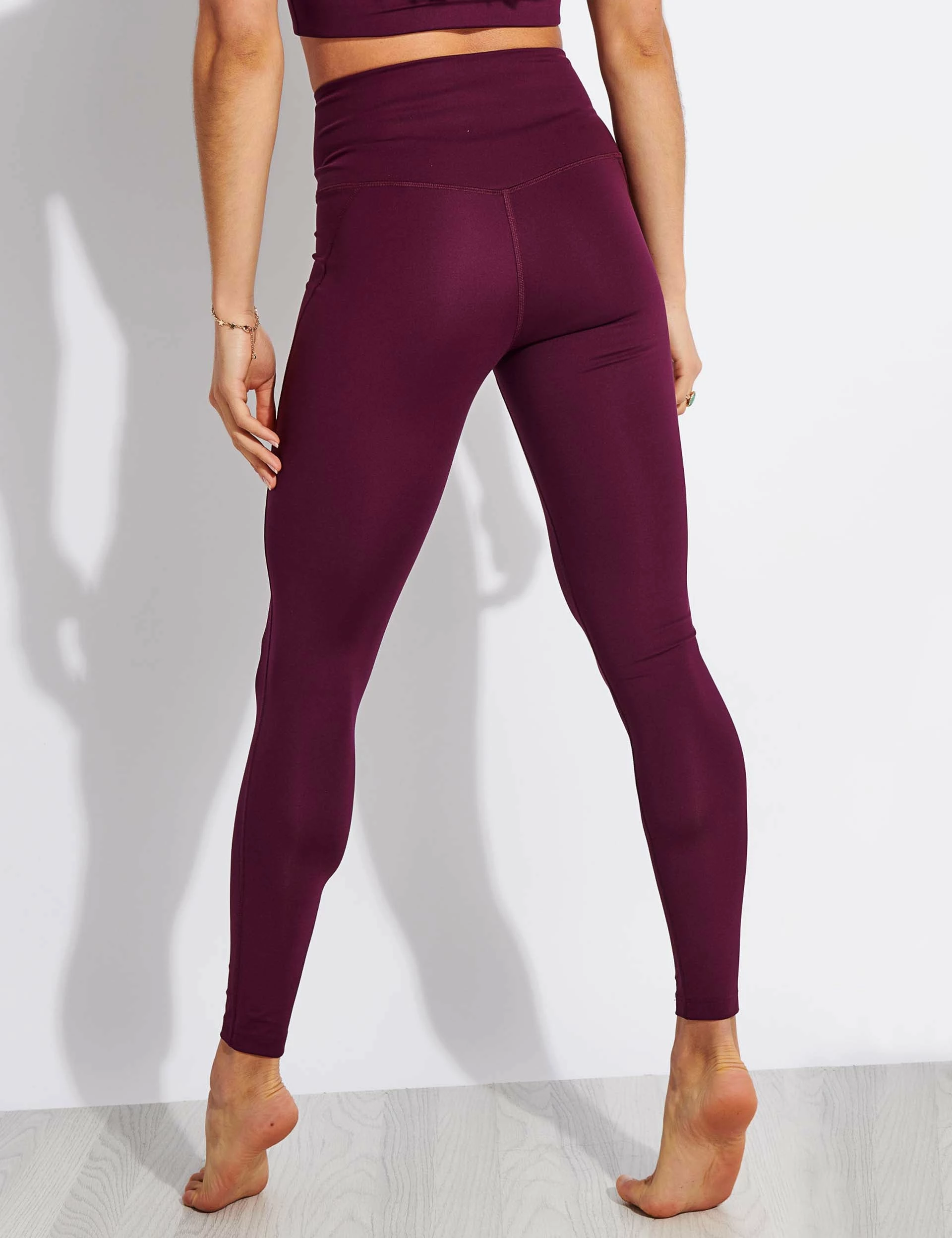 Girlfriend Collective Compressive High Waisted Legging - Plum - Image 2