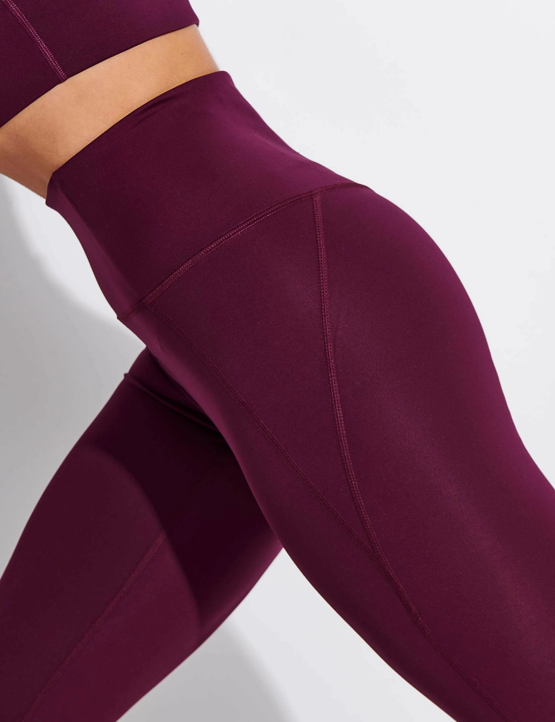 Girlfriend Collective Compressive High Waisted Legging - Plum - Image 3