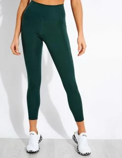 Girlfriend Collective High Waisted 7/8 Pocket Legging - Moss