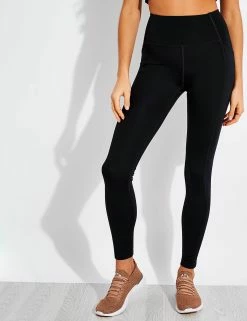Girlfriend Collective High Waisted Pocket Legging - Black