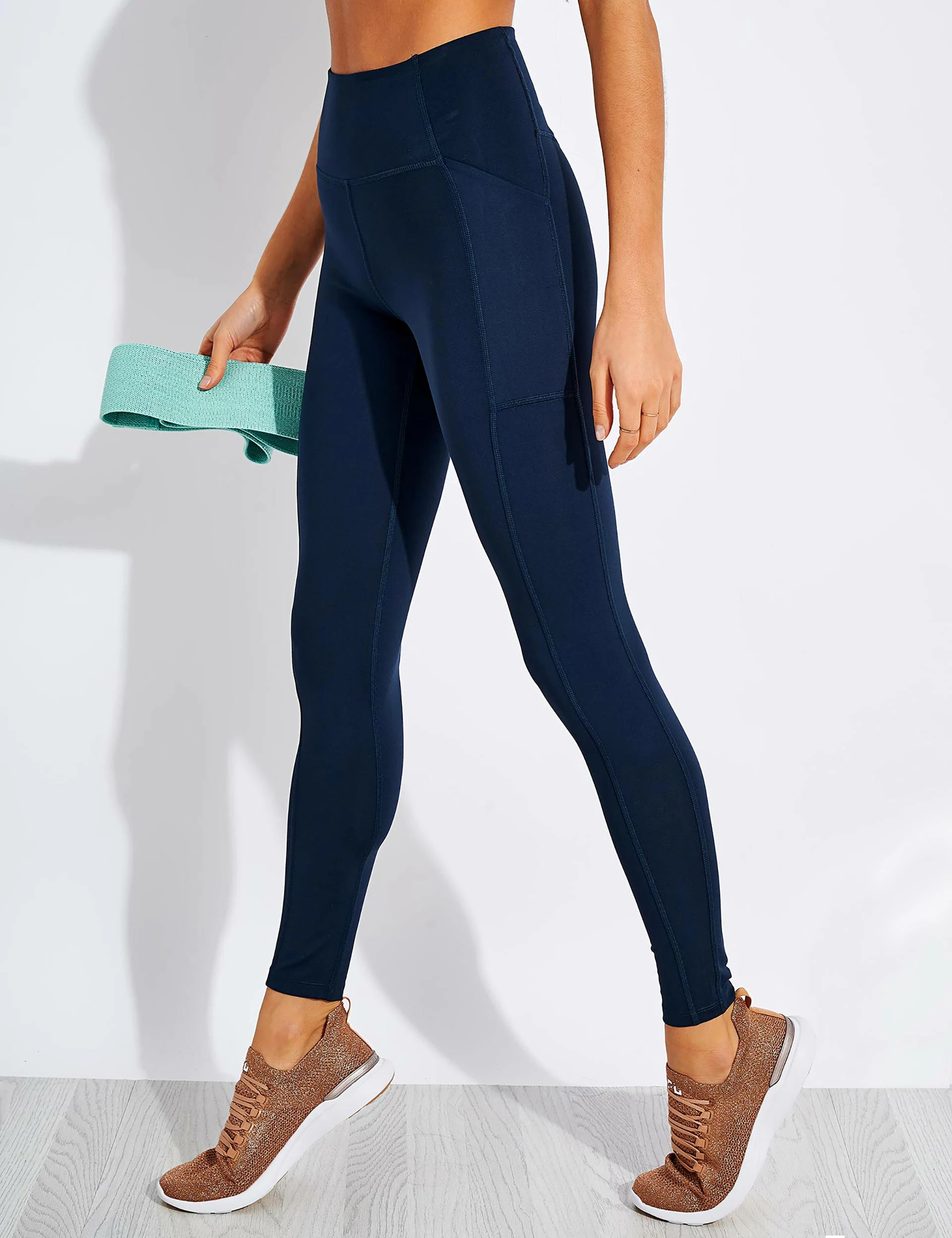 Girlfriend Collective High Waisted Pocket Legging - Midnight