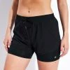 Woven Layered Gym Shorts - Black