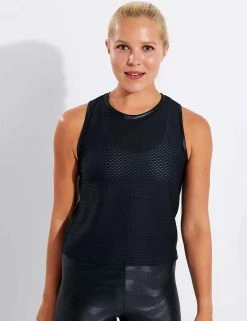 Muscle Netz Tank - Black