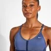 Nike Dri-FIT Indy Sports Bra - Diffused Blue/Midnight Navy/White
