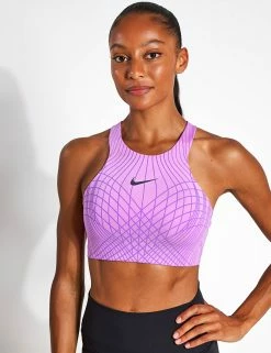 Nike Swoosh Phoenix Sports Bra - Rush Fuchsia/Fuchsia Dream