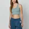 Spiritual Gangster Amor Crop Tank - Stormy Blue