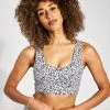 Varley Let's Go Elsie Bra - Birch Mix Cheetah