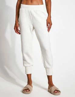 Varley The Slim Cuff Pant 25" - Ivory Marl