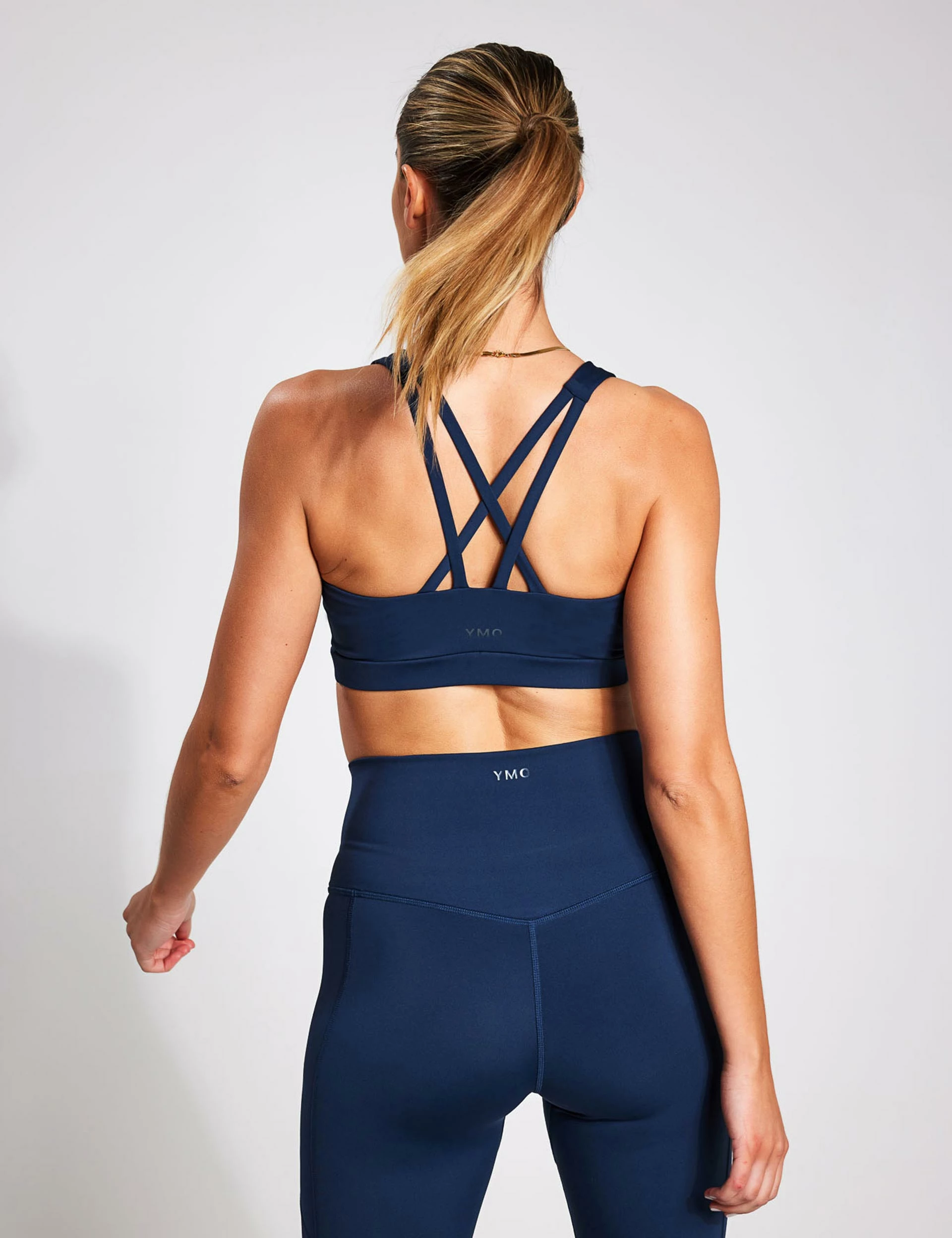 Spark Cross Strap Bra - Navy