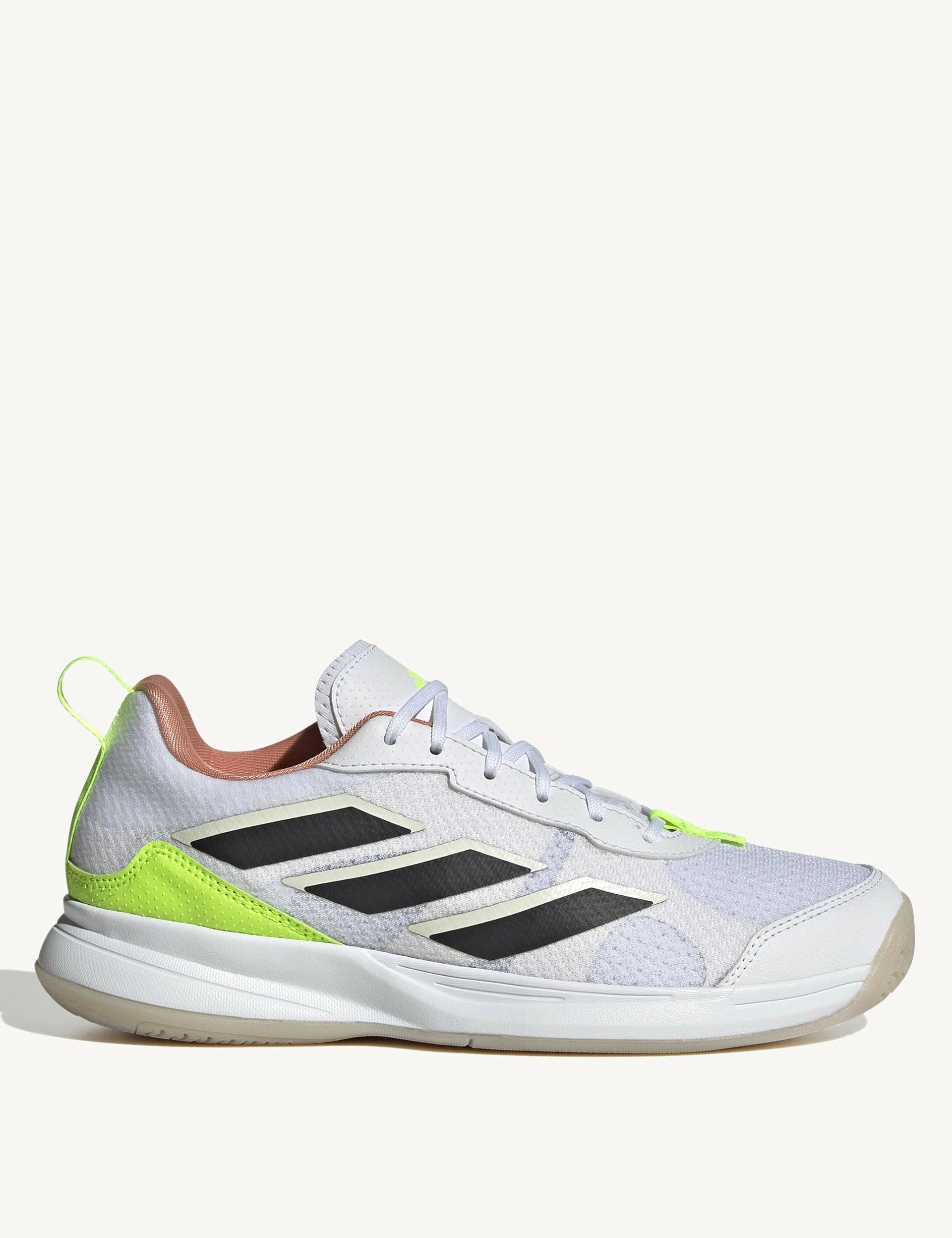 ADIDAS Avaflash Low Tennis Shoes - Cloud White/Core Black/Lucid Lemon