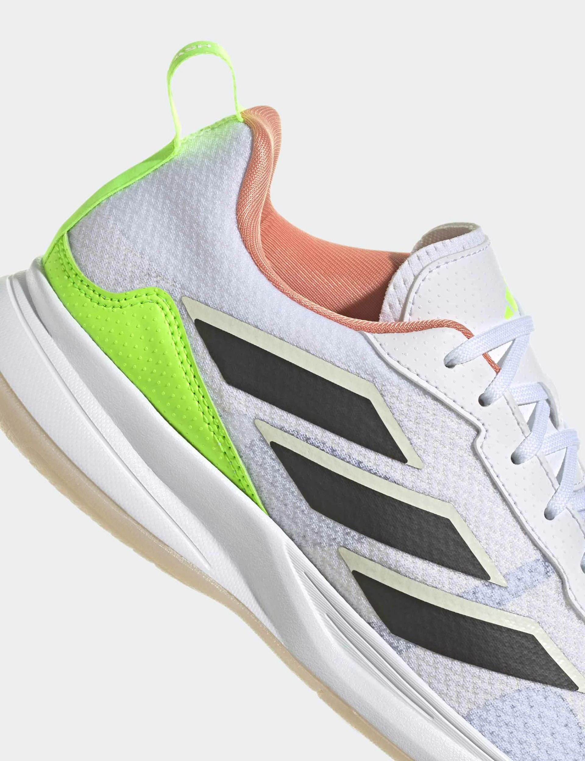 ADIDAS Avaflash Low Tennis Shoes - Cloud White/Core Black/Lucid Lemon - Image 8
