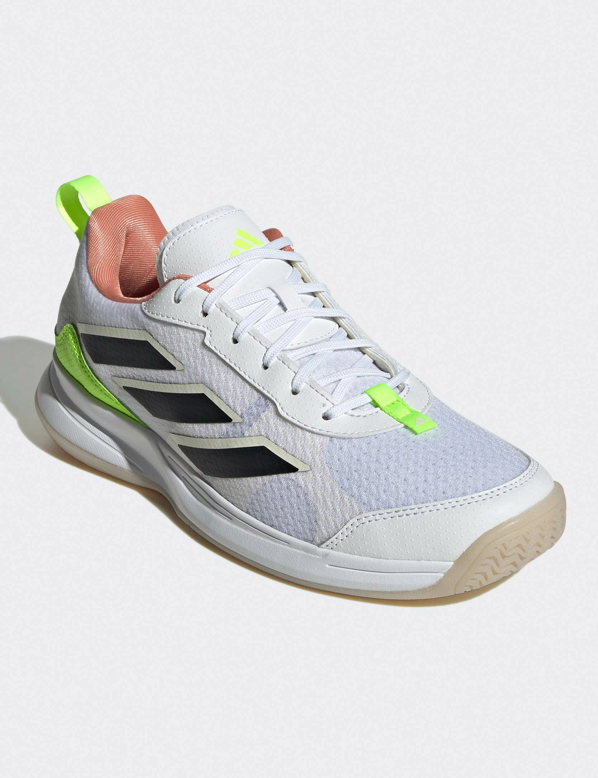 ADIDAS Avaflash Low Tennis Shoes - Cloud White/Core Black/Lucid Lemon - Image 2