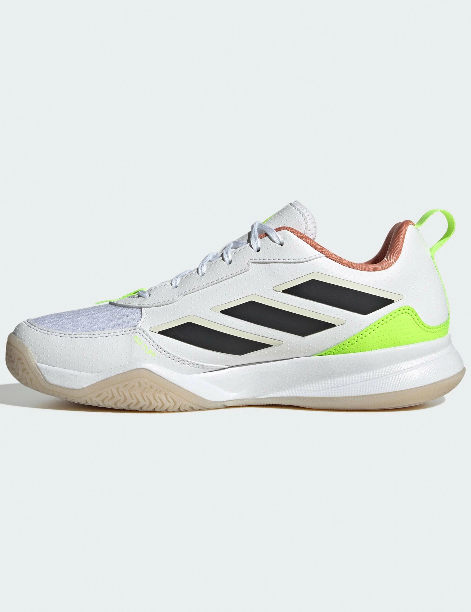 ADIDAS Avaflash Low Tennis Shoes - Cloud White/Core Black/Lucid Lemon - Image 4