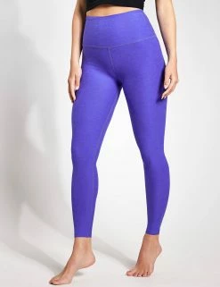 Beyond Yoga Spacedye Caught In The Midi High Waisted Legging - Ultra Violet Heather