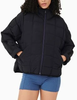 Pippa Packable Puffer Jacket - Black