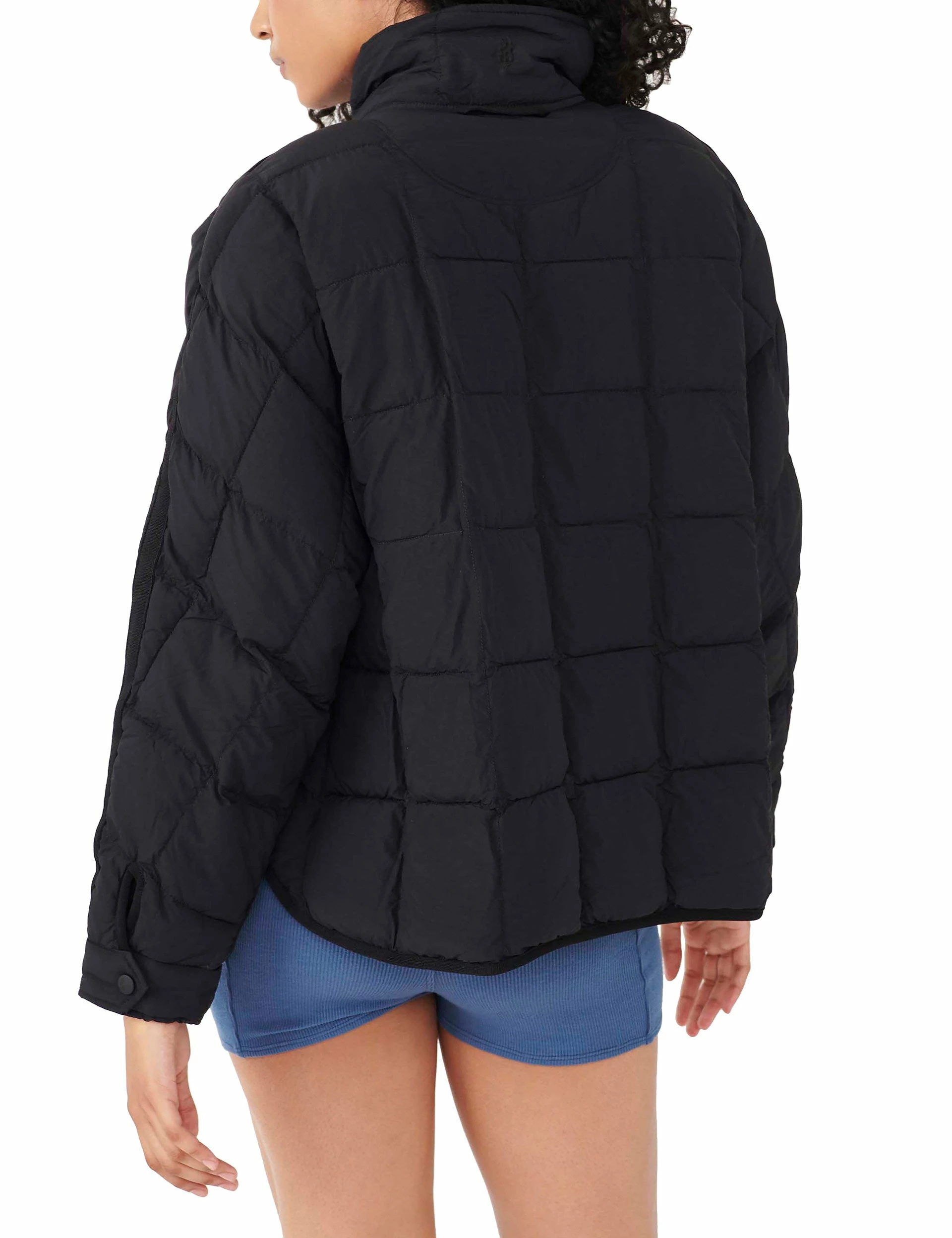 Pippa Packable Puffer Jacket - Black - Image 4