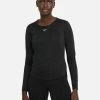 Nike Dri-FIT One Long-Sleeve Top - Black/White
