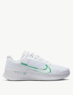 NikeCourt Air Zoom Vapor 11 Shoes - White/Kelly Green