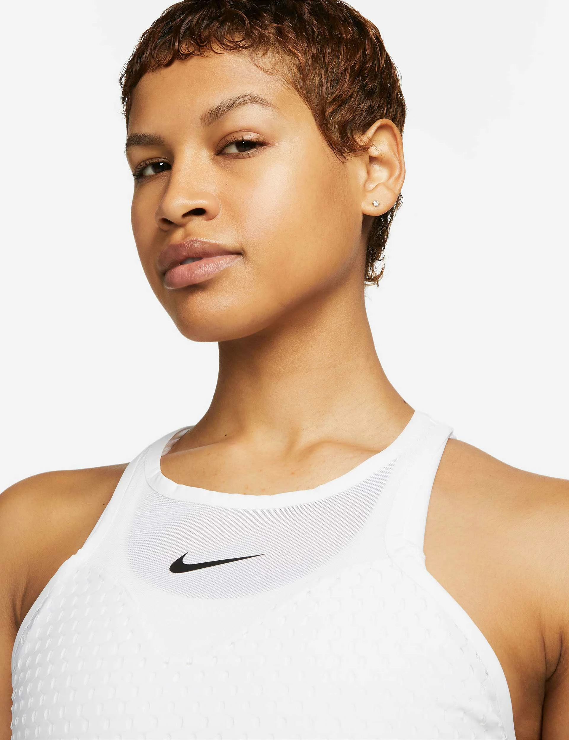 NikeCourt Dri-FIT Slam Tank - White/Black - Image 3