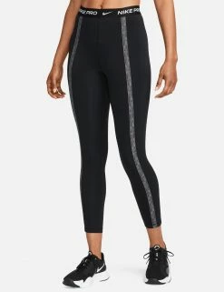 Nike Pro High Waisted 7/8 Leggings - Black