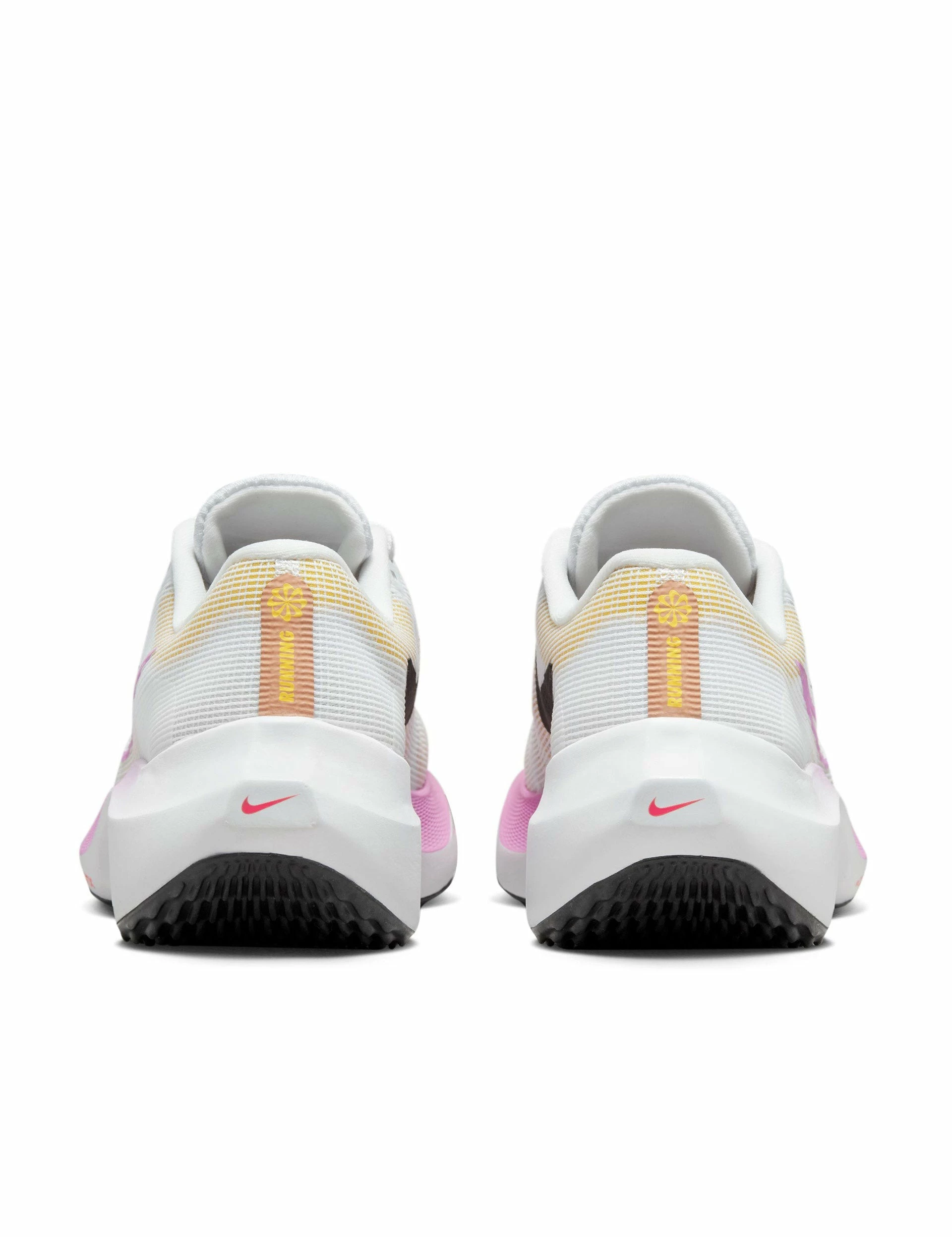 Nike Zoom Fly 5 Shoes - White/Vivid Sulphur/Amber Brown/Rush Fuchsia - Image 6