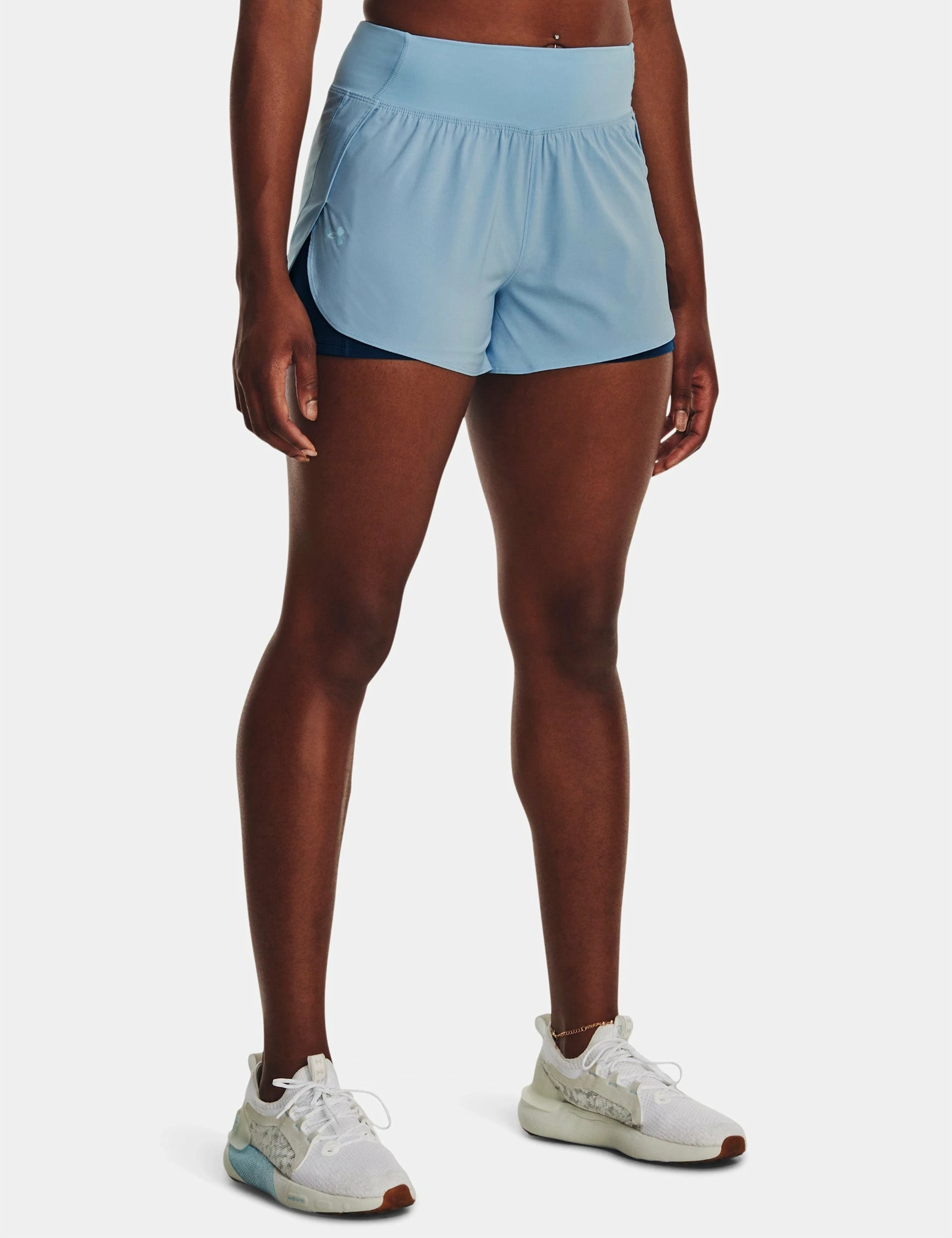 Under Armour Flex Woven 2-in-1 Shorts - Blizzard/Varsity Blue