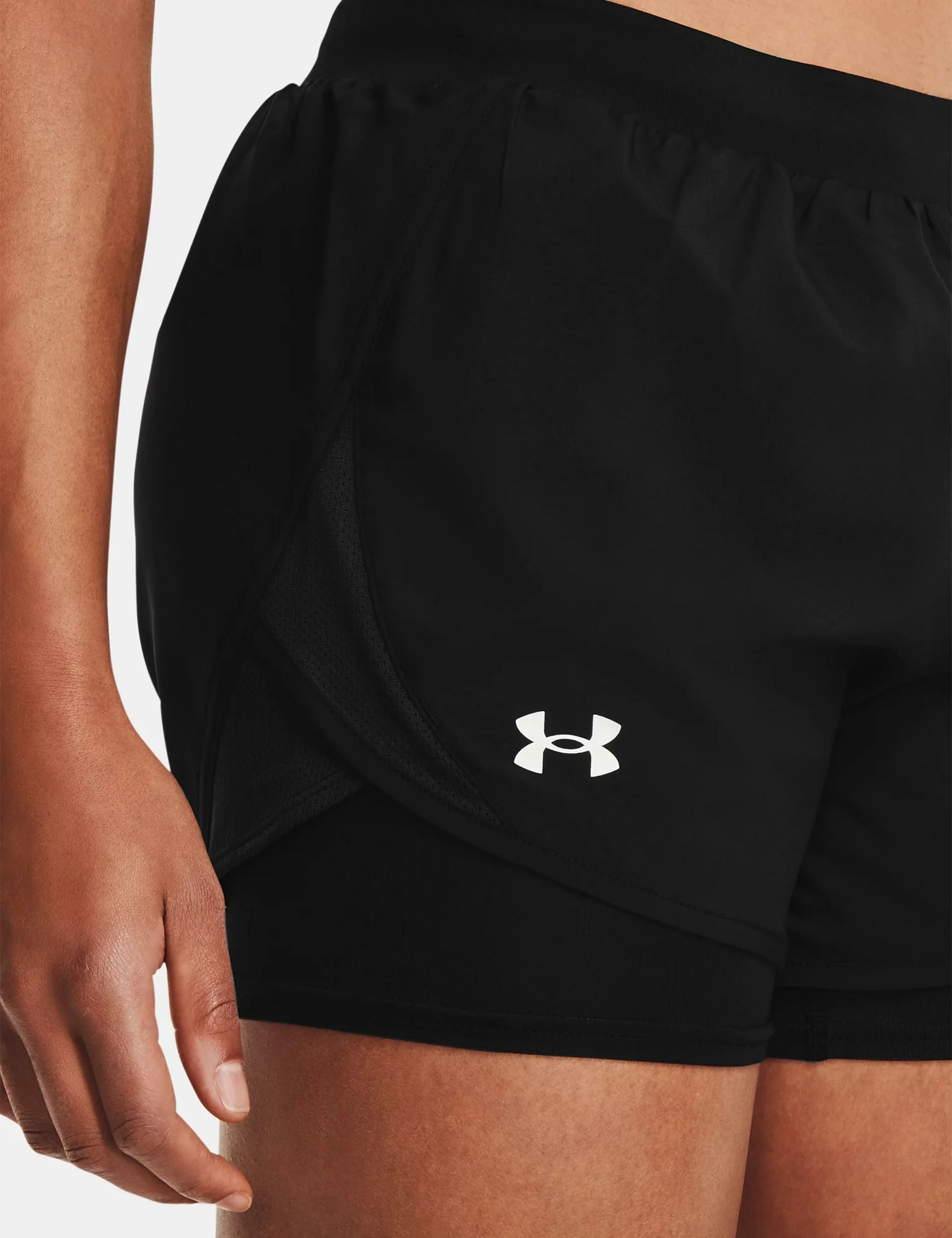 Under Armour Fly-By 2.0 2-in-1 Shorts - Black/Reflective - Image 4