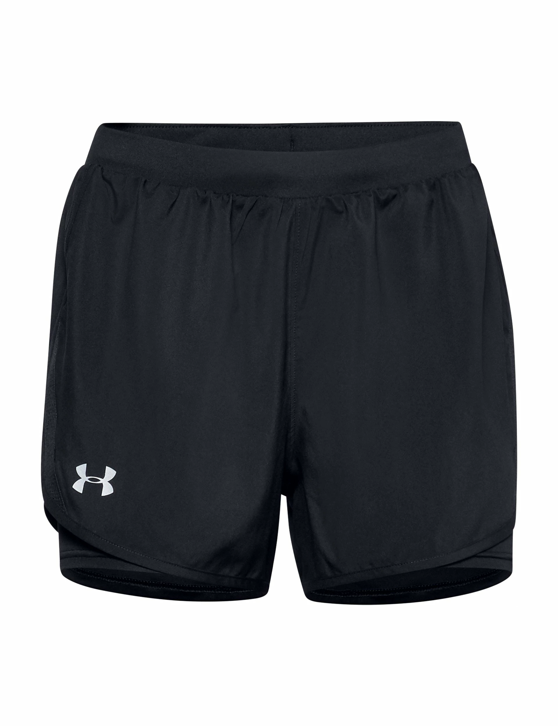 Under Armour Fly-By 2.0 2-in-1 Shorts - Black/Reflective - Image 6