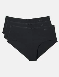 Under Armour Pure Stretch Hipster Underwear 3-Pack - Black