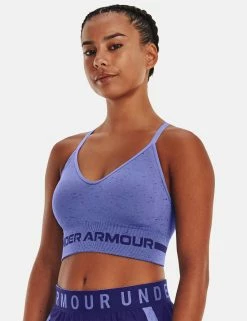 Under Armour UA Seamless Low Long Htr Bra Baja Blue / / Sonar Blue