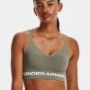 Under Armour Seamless Low Long Sports Bra - Grove Green/White